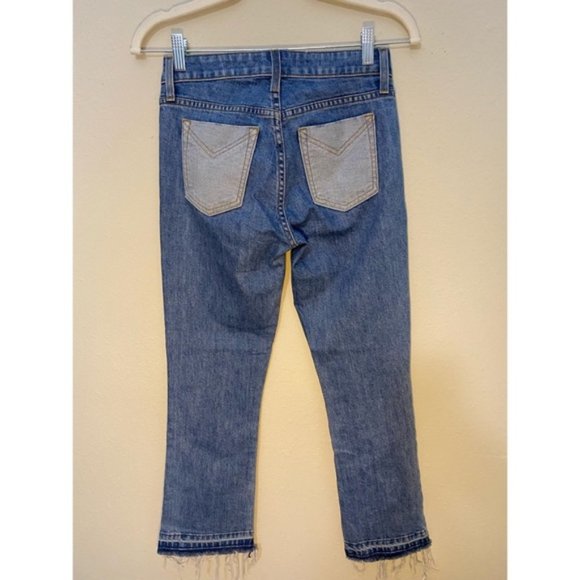 Derek Lam 10 Crosby Gia Cropped Flare Jeans 24 - Picture 4 of 8